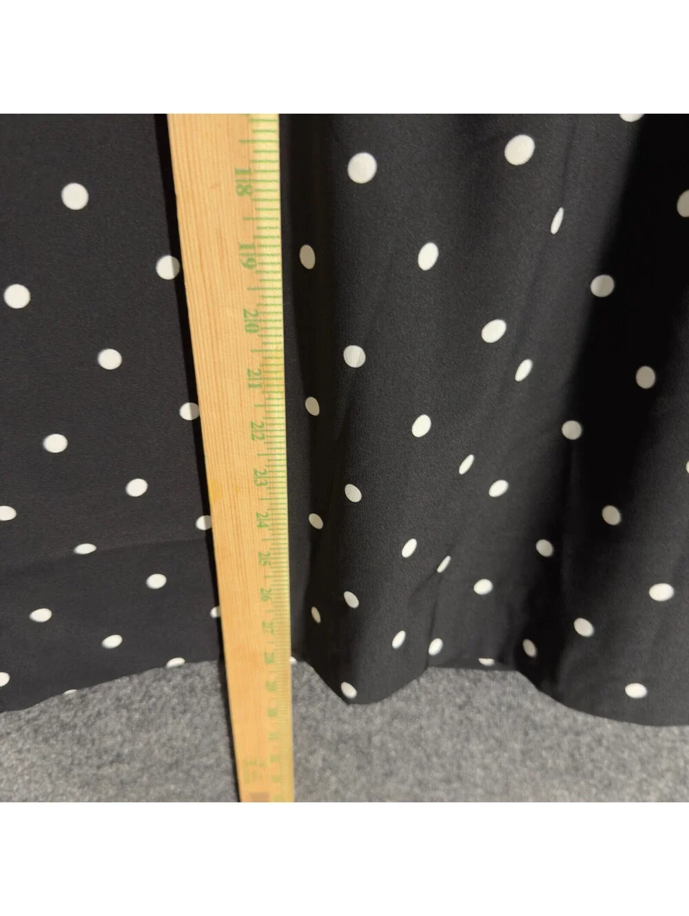 J. Crew Skirt Women M Medium Black Polka Dot A-Line Midi Lined Pull On Mid Rise